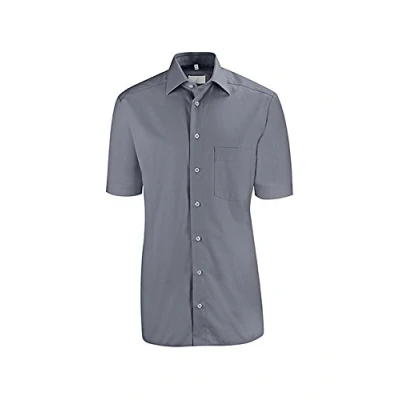Abbildung von Greiff Größe 41/42 Corporate Wear Basic Herren Hemd Regular Fit Halbarm Anthrazit Modell 6666