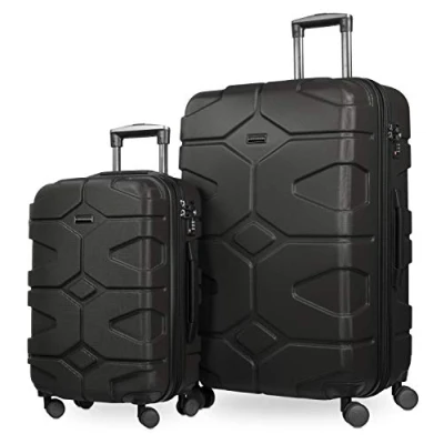 Abbildung von HAUPTSTADTKOFFER X Kölln 2er Koffer Set Trolley Rollkoffer Reisekoffer, TSA, (S &amp; L), Schwarz matt