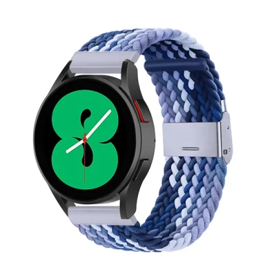 Abbildung von Samsung Galaxy Watch Active 2 Geflochtenes Armband Blau verblendet