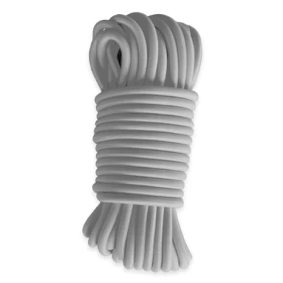 Abbildung von Elastisches Gummiseil Grau 20 Meter Qualität PRO TECPLAST 9SW Spannseil für Planen mit einem Durchmesser von 9 mm