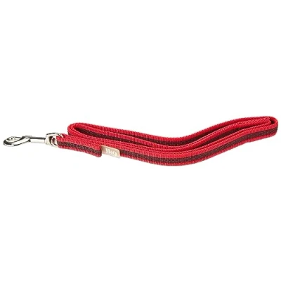 Abbildung von Julius K9 C&amp;amp G Leine,rot/grau,14mm/1m,mit Griff,max 30kg