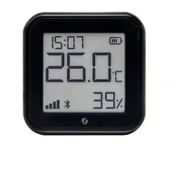 Abbildung von Shelly H&amp;T Gen. 3 Temperatur &amp; Luftfeuchtigkeitssensor und mit WLAN Bluetooth in der Farbe &quot;Matte Black&quot;