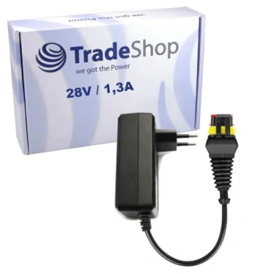 Abbildung von Trade Shop 28V 1,3A Netzteil/Ladegerät/Trafo/Netzgerät kompatibel mit Husqvarna Automower 105, 310, 315, 315X, 305, 310 Mark II, 315 II