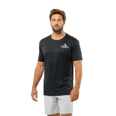 Abbildung von Jack Wolfskin PEAK Graphic Sport Tshirt, Herren, Größe: Small, Phantom