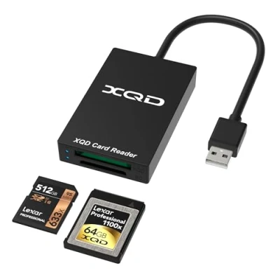 Abbildung von XQD/SD kartenlesegerät USB 3.0 XQD Kartenleser mit paraller Auslesungsfunktion für SD, Sony G und M Serie, Lexar Karten