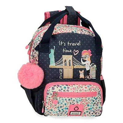 Abbildung von Enso Travel Time Kleiner Rucksack, Blau, 23 x 28 10 cm, Polyester, 6,44 l