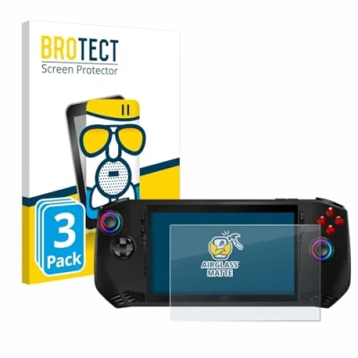 Abbildung von BROTECT Entspiegelungs Schutzglas für MSI Claw A1M (3 Stück) Schutz Folie Panzerfolie Glas Matt [Extrem Kratzfest 9H, Anti Reflex, Fingerprint]