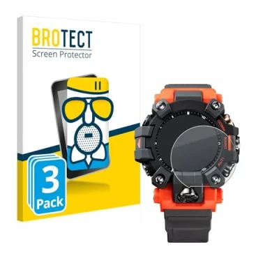 Abbildung von BROTECT Entspiegelungs Schutzglas für Casio G Shock GW 9500 (3 Stück) Schutz Folie Panzerfolie Glas Matt [Extrem Kratzfest 9H, Anti Reflex]