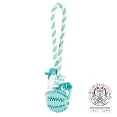 Abbildung von Denta Fun Ball am Tau, Minzgeschmack, Naturgummi