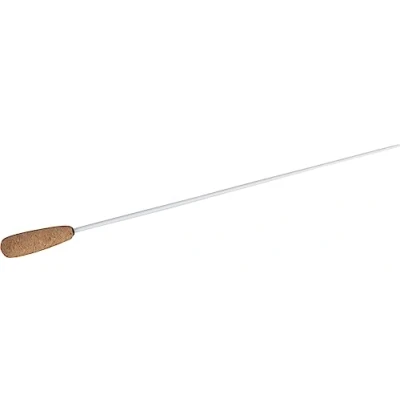 Abbildung von Classic Cantabile Taktstock mit geradem Korkgriff und weißem Kunststoffschaft (Gesamtlänge: 39 cm, Grifflänge: 6 Griffdurchmesser max. 1,8 cm)