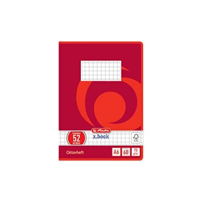 Abbildung von Herlitz 285635 Oktavheft A6, 60 Blatt FSC Mix, Wirbel 10 Stück