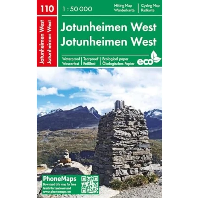 Abbildung von Jotunheimen West, Wander Radkarte 1 : 50 000 (PhoneMaps Norwegen)