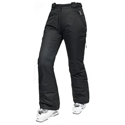 Abbildung von Trespass Damen Lohan Wasserdichte Skihose Mit Seitenbel ftung, Schwarz, S EU
