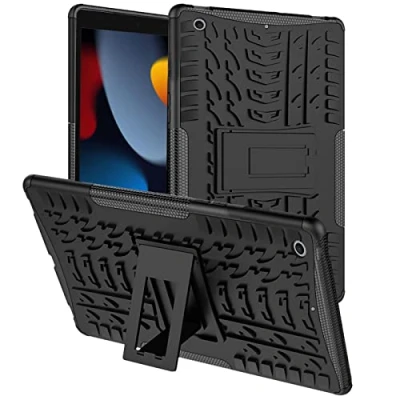 Abbildung von Verco Hülle für iPad 10.2 (2020/2021), (8./9. Generation) Outdoor Schutzhülle Armor Tablet Case Massiv Cover, Schwarz