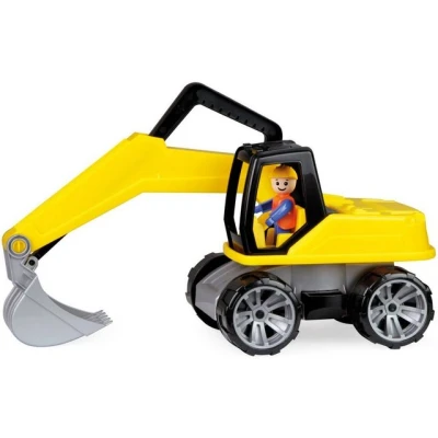 Abbildung von Lena® Spielzeug Bagger TRUXX, mit bew. Baggerarm und verriegelbarem Fahrgestell, Made in Europe