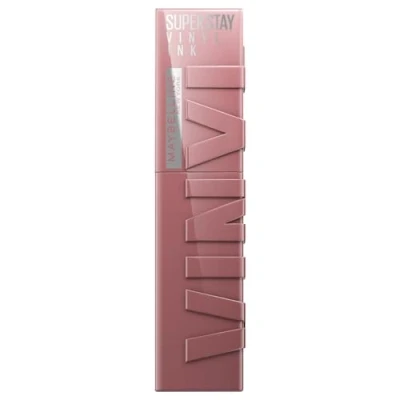 Abbildung von Maybelline New York Lip Colour, wischfest, hält bis zu 16 Stunden, flüssiger Lippenstift, glänzendes Finish, SuperStay Vinyltinte, 110 Awestruck