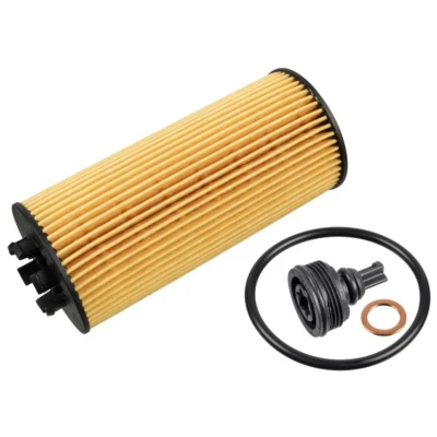 Abbildung von FEBI BILSTEIN 170546 Ölfilter mit Dichtung, Anbaumaterial Filtereinsatz BMW: X2, 1 Limousine, X1, MINI: Schrägheck, Clubman, Countryman