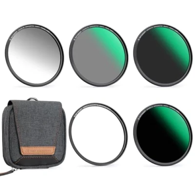 Abbildung von K&amp;F Concept Magnetic Filter Set Nano X Serie 49mm Magnetisches Schnellwechsel System Quick Swap GND8,ND8,ND64,ND1000 mit Magnetischer Adapterring und Filtertasche
