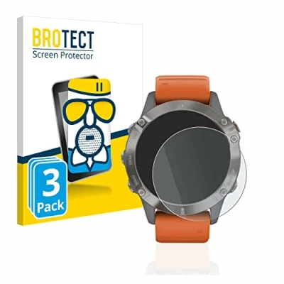 Abbildung von BROTECT Entspiegelungs Schutzglas für Garmin Fenix 6/6 Pro / 6 Solar (3 Stück) Schutz Folie Panzerfolie Glas Matt [Kratzfest 9H, Anti Reflex]
