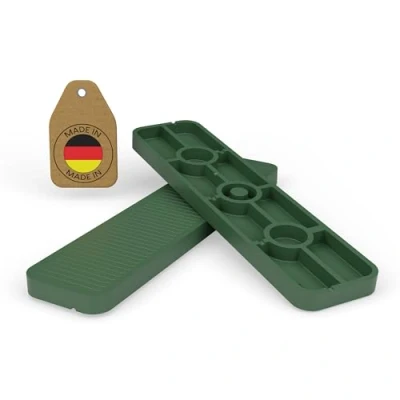 Abbildung von FUX 1000 Stück Abstandshalter 100mm x 24mm 1mm 6mm Made in Germany Unterlegplatten, Distanzklötze aus Kunststoff, Abstandhalter (Dicke: 5mm)