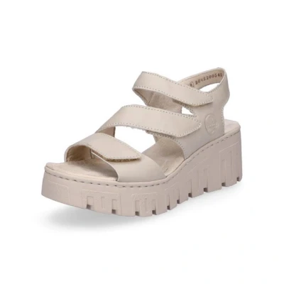 Abbildung von Rieker Plateausandalette, Damen, Größe: 39, Beige Schuhe