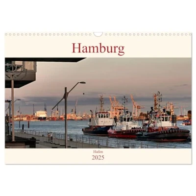 Abbildung von Hamburg Hafen (Wandkalender 2025 DIN A3 quer), CALVENDO Monatskalender