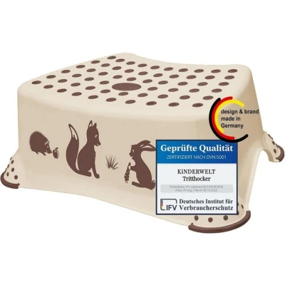 Abbildung von keeeper Tritthocker Kinder Hocker forest beige bis 80kg