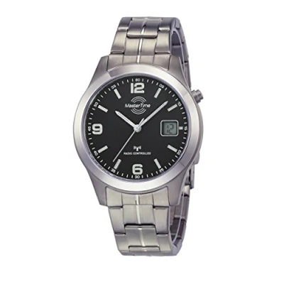 Abbildung von MASTER TIME Funkuhr MTGT 10349 22M, Armbanduhr, Quarzuhr, Herrenuhr, Datum, Leuchtzeiger
