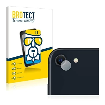 Abbildung von BROTECT Schutzglas für Apple iPhone SE 3 2022 (NUR Kameraschutz) Schutzfolie Panzer Folie Glas [Extrem Kratzfest 9H, Anti Fingerprint,