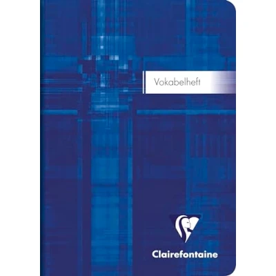 Abbildung von Clairefontaine 36479Cpack Packung mit 10 Vokabelheften / Adressbücher (DIN A6, 10,5 x 14,8 cm, liniert, 1 Mittelstrich, 90g, 32 Blatt) Pack farbig sortiert