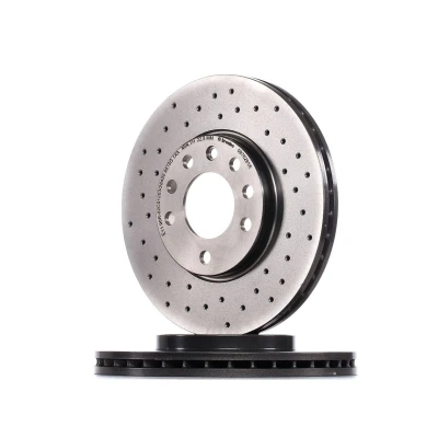 Abbildung von BREMBO XTRA LINE 09.7629.1X Bremsscheibe 280 25 5 gelocht/innenbel. beschichtet hochgekohlt OPEL: Meriva A, Astra H GTC, B