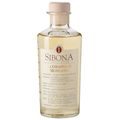 Abbildung von Nº1 SIBONA Grappa di Moscato 40% vol. (1 x 0,5l) Fruchtiger aus Italien