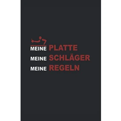 Abbildung von Platte Schläger Regeln Tischtennis: Punktraster Notizbuch (6x9 Zoll) mit 120 Seiten