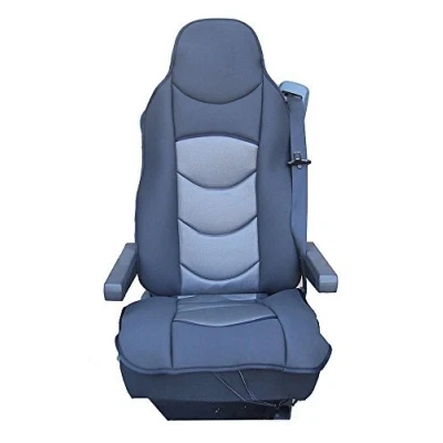 Abbildung von 1x Grau LKW Sitzschoner Sitzauflage Polyester Sitzbezug Neu OVP Hochwertig