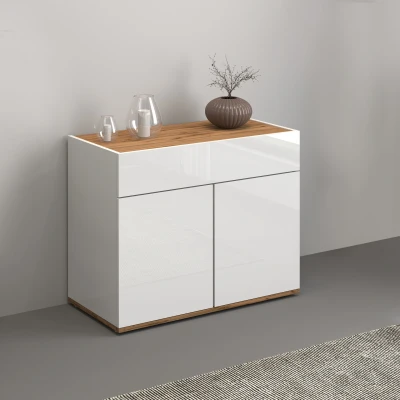 Abbildung von INOSIGN Sideboard &quot;Garda, Kommode, Schrank, Kredenz&quot;, 2 Türen, 1 Schublade,grifflos Breite 80,9 cm