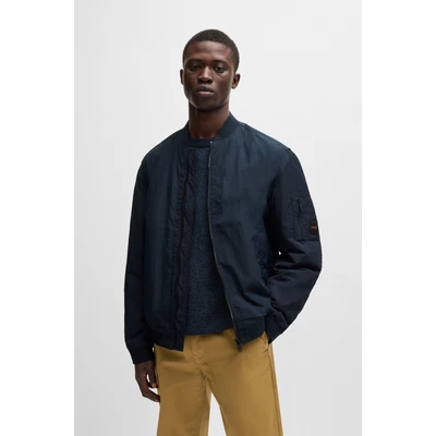 Abbildung von BOSS ORANGE Blouson Olmec mit Flachstrickkragen