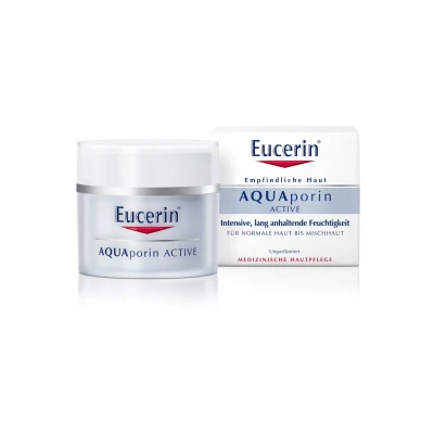 Abbildung von Eucerin Feuchtigkeitspflege Aquaporin ACTIVE, FÜR NORMALE/MISCHHAUT Gesichtscreme, Größe: 50 ml,