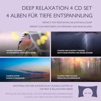 Abbildung von Deep Relaxation 4 CD Set Soothing Nature Sounds for Meditation, and Sleep Nature&#039;s Perfect White Noise