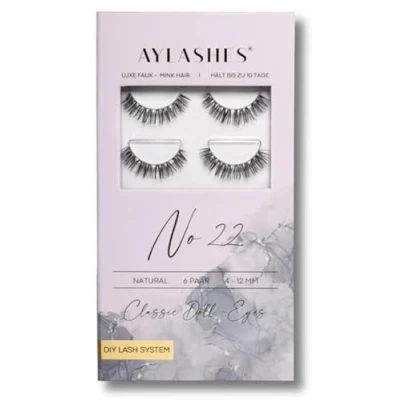 Abbildung von AYLASHES DIY Wimpernextensions Maxi Box NO. 22 6 Paar Wimpern bis zu 7 Tage Halt set für Hause künstliche Klebewimpern lash extension