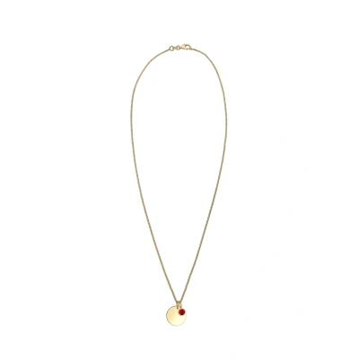 Abbildung von Elli Birthstone November Halskette, Damen, Größe: 45, Dunkelrot