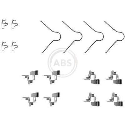 Abbildung von A.B.S. 1030Q Zubehörsatz, Scheibenbremsbelag TOYOTA: Celica IV Schrägheck, Paseo Coupe, Starlet V Schrägheck