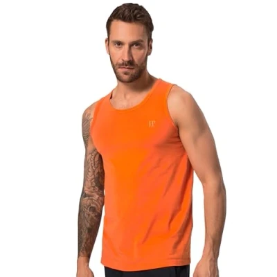 Abbildung von JP1880 Basic TANK ÄRMELLOS Rundhals Unterhemd/shirt, Herren, Größe: 4XL, Clementine