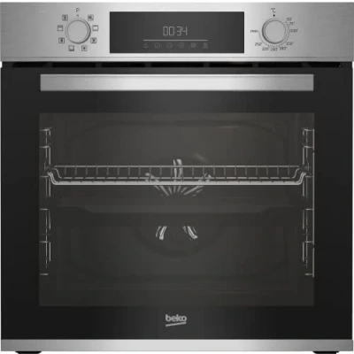 Abbildung von BEKO Backofen Set &quot;BBSM12340X&quot;, BBSM12340X, mit Teleskopauszug nachrüstbar, Simple Steam Reinigungsfunktion, Induktions Kochfeld