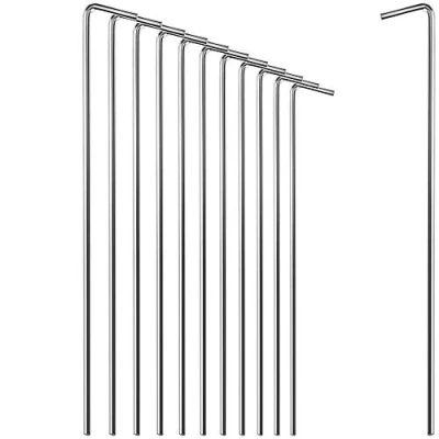 Abbildung von com four® 12x Zelt Heringe aus Stahl (12/36/72 Packung) 23cm x Ø 4mm Lange und robuste Erdnägel für Camping Outdoor ideal normalen harten Boden
