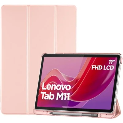 Abbildung von ProCase Hülle für 11&quot; Lenovo Tab M11 2024 mit Stifhalter, Ultra Dünn &amp; Leicht Smart Case Cover LeichtRosa