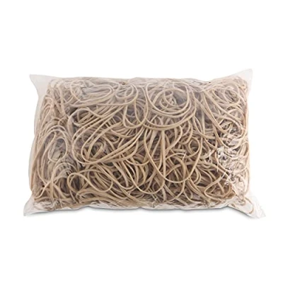 Abbildung von OFFICE PRODUCTS Gummibander Durchmesser: 80mm Farbe: Natürliche/Beige/Gewicht: 1000g 1 kg/Haushaltsgummi Gummiringe Gummi/Kautschuk 60% / Gummis für Zuhause Büro Schule