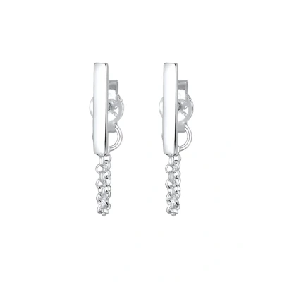 Abbildung von Elli Geo Basic Ohrringe Silver coloured, Damen, Größe: One Size, coloured