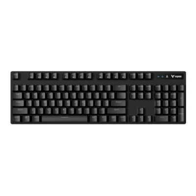 Abbildung von Rapoo V500PRO 2.4 Kabellose mechanische Gaming Tastatur, 120h Akkulaufzeit, Ultraschlankes Design, Deutsches QWERTZ Layout schwarz