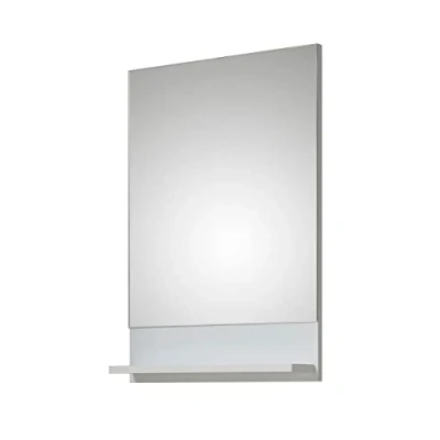 Abbildung von Pelipal Quickset 359 Spiegel mit Ablage, Holzdekor, Weiß Hochglanz, 10,0 x 50,0 70,0 cm