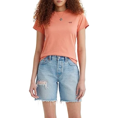 Abbildung von Levi&#039;s Perfect TEE Tshirt basic, Damen, Größe: XXS, Terra cotta